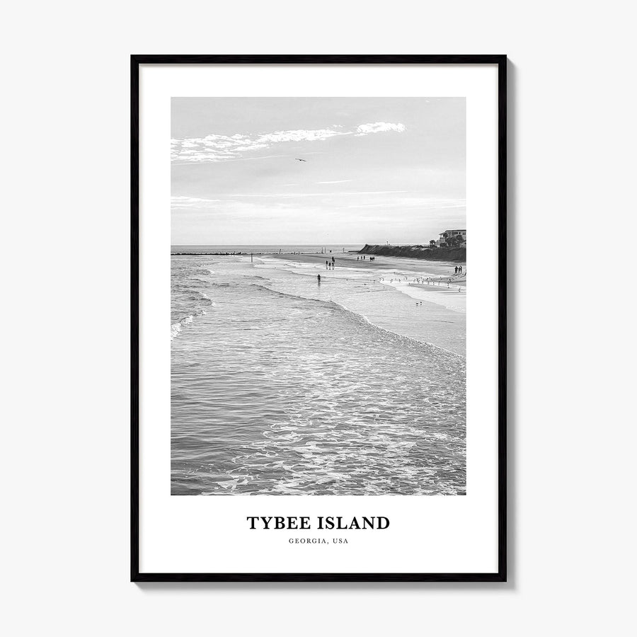 Tybee Island Classic Poster, framed poster mockup