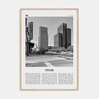 Tyler Poster Natural Wood / 8x12 in Nbourhood Travel B&W Poster