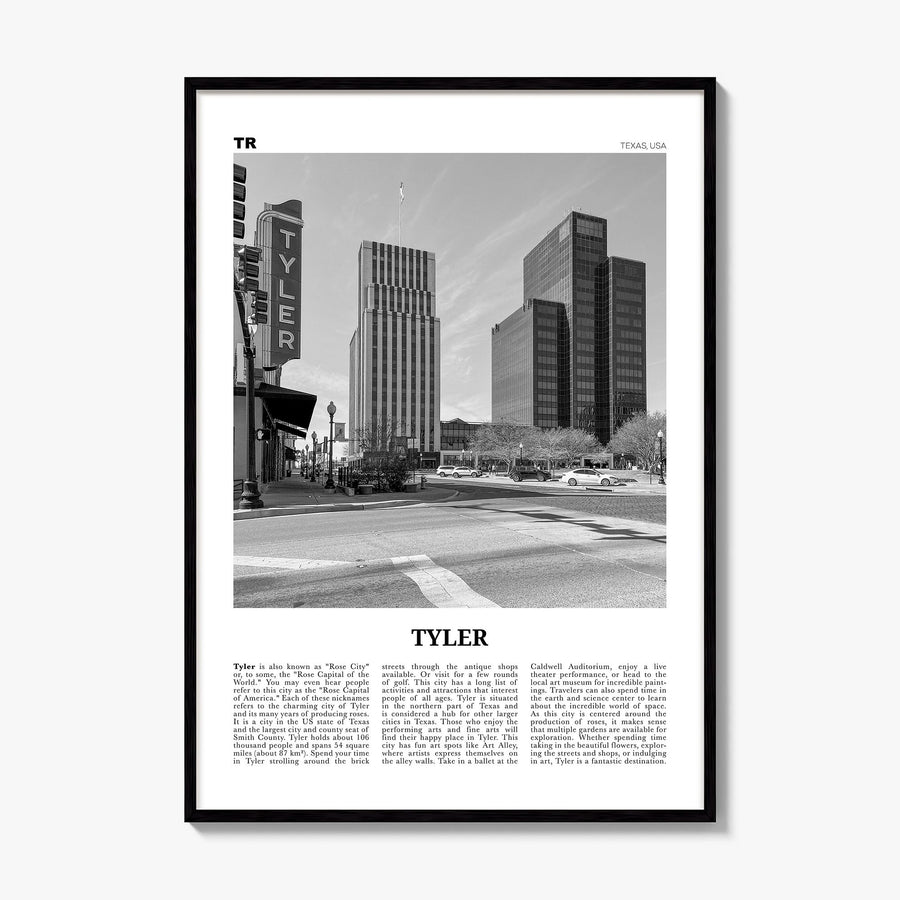 Tyler Newspaper Poster, framed poster mockup