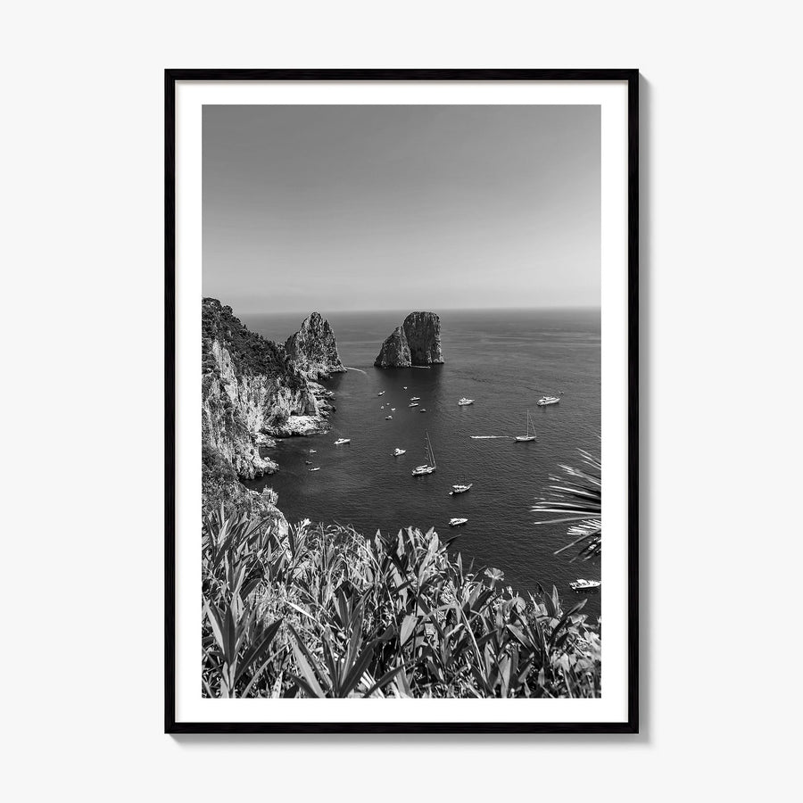 Tyrrhenian Sea Photo No 2 Poster, framed poster mockup, white border