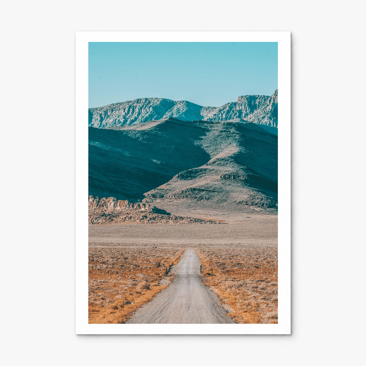 U.S. Route 50 Photo Poster, print only (unframed), white border