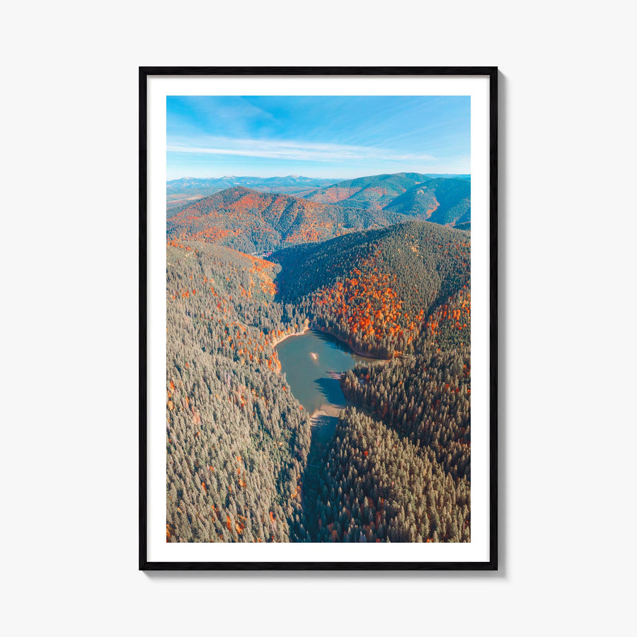 Ukraine colorful photo poster of Europe – vertical wall art, unframed print shown in interior mockup