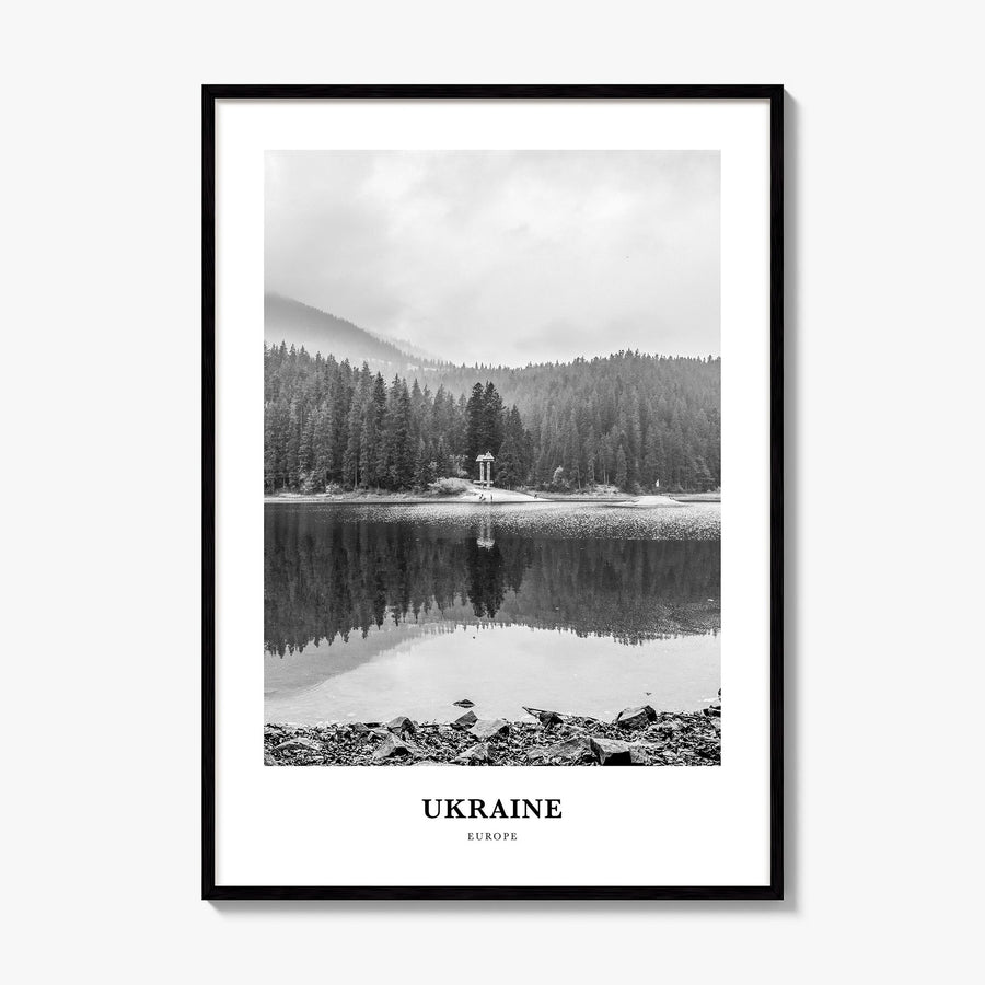 Ukraine Classic No 2 Poster, framed poster mockup