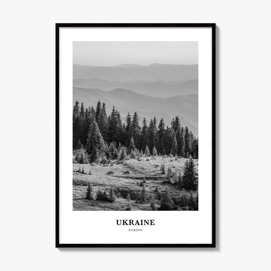 Ukraine Classic No 3 Poster, framed poster mockup