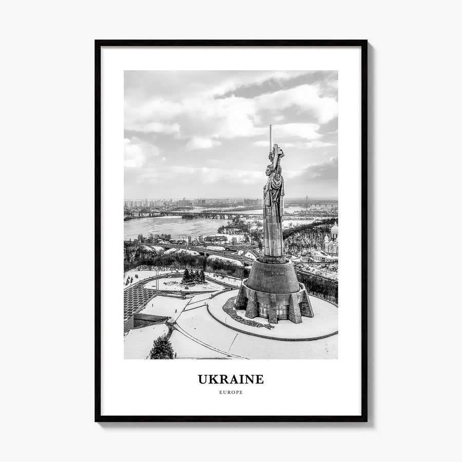 Ukraine Classic No 5 Poster, framed poster mockup