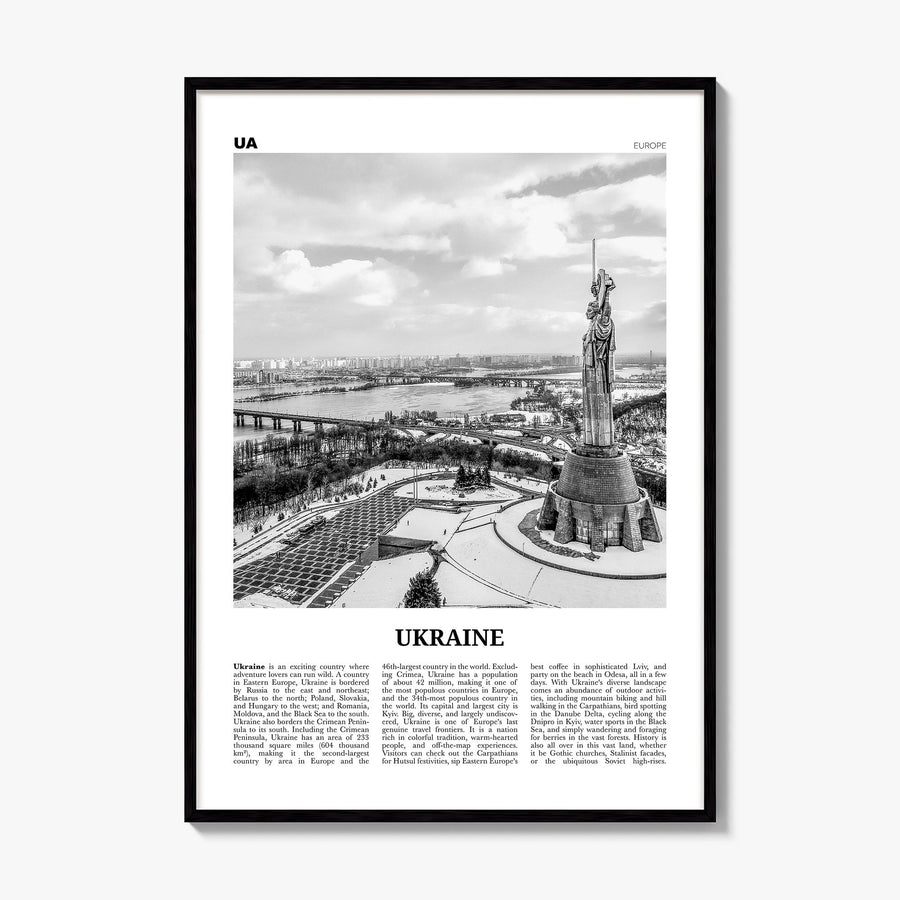 Ukraine Newspaper No 1 Poster, framed poster mockup