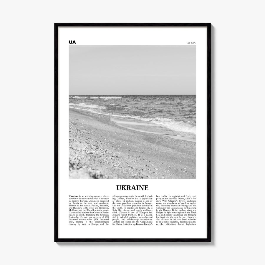 Ukraine Newspaper No 3 Poster, framed poster mockup