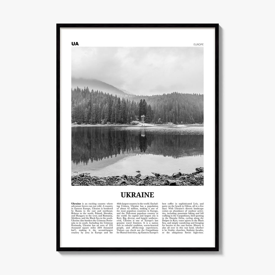 Ukraine Newspaper No 4 Poster, framed poster mockup
