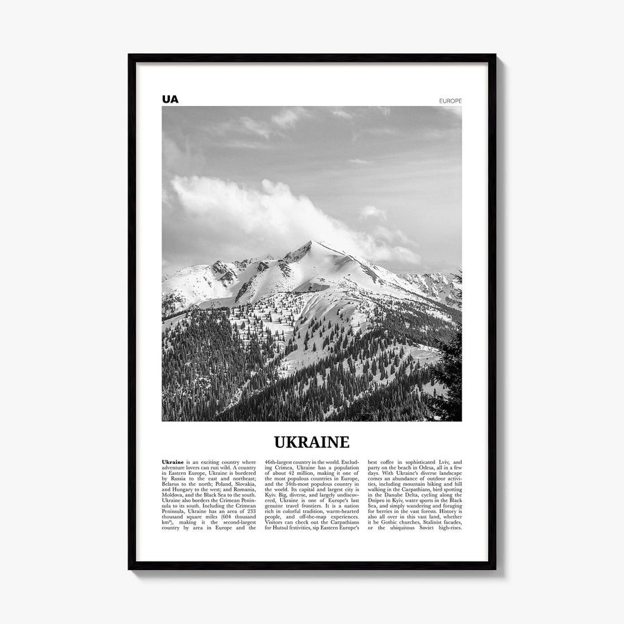 Ukraine Newspaper No 5 Poster, framed poster mockup