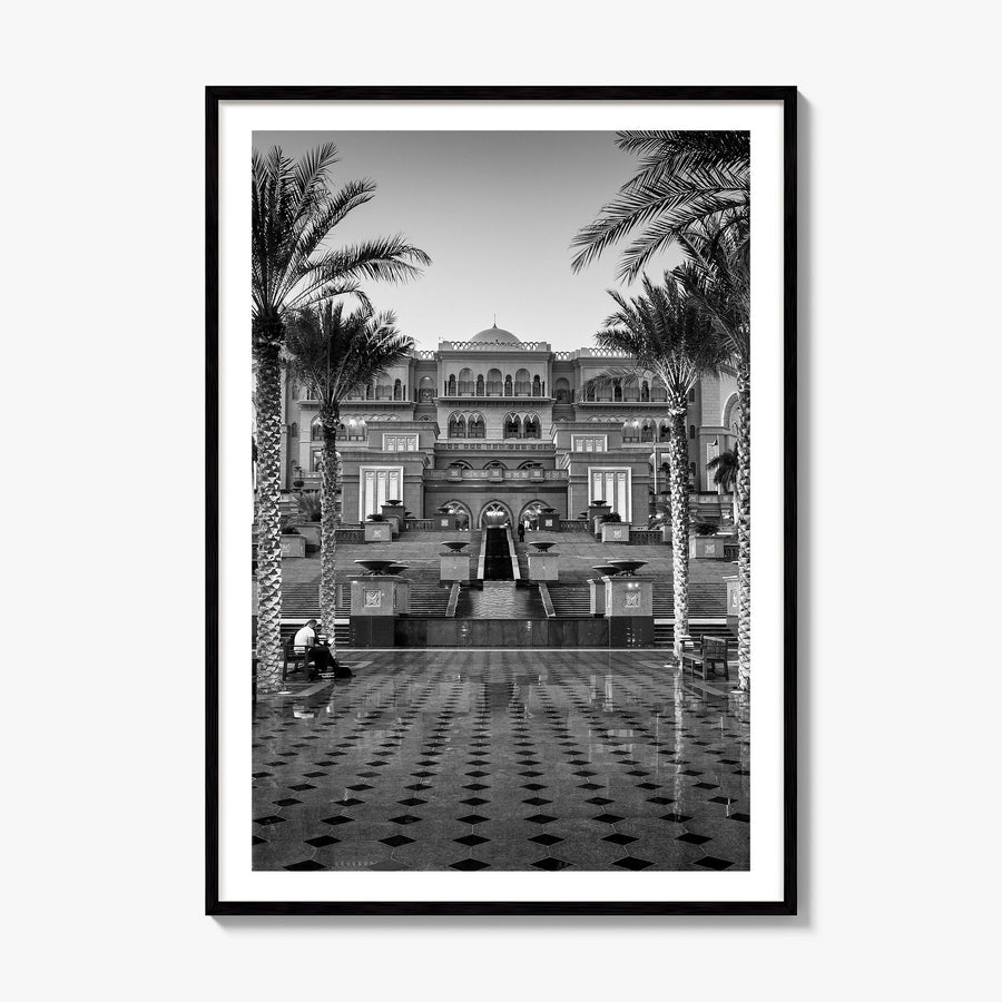 United Arab Emirates Photo Poster, framed poster mockup, white border