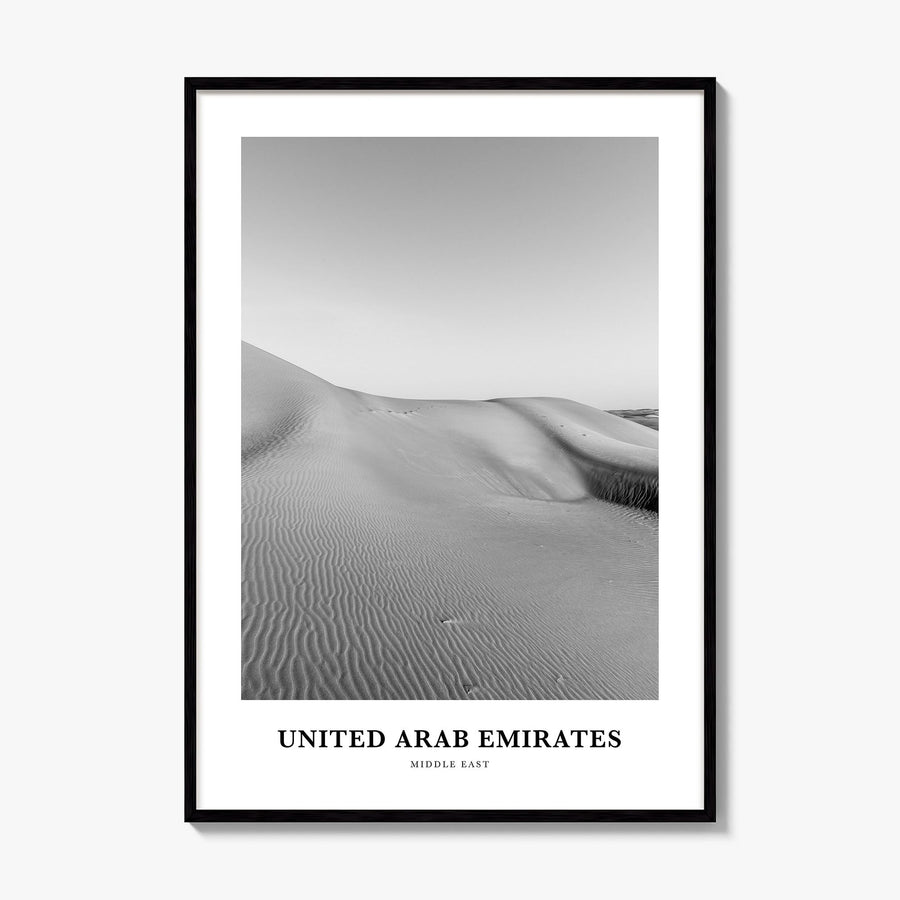 United Arab Emirates Classic Poster, framed poster mockup