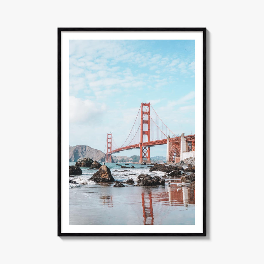 United States of America colorful photo poster of North America – vertical wall art, unframed print shown in interior mockup