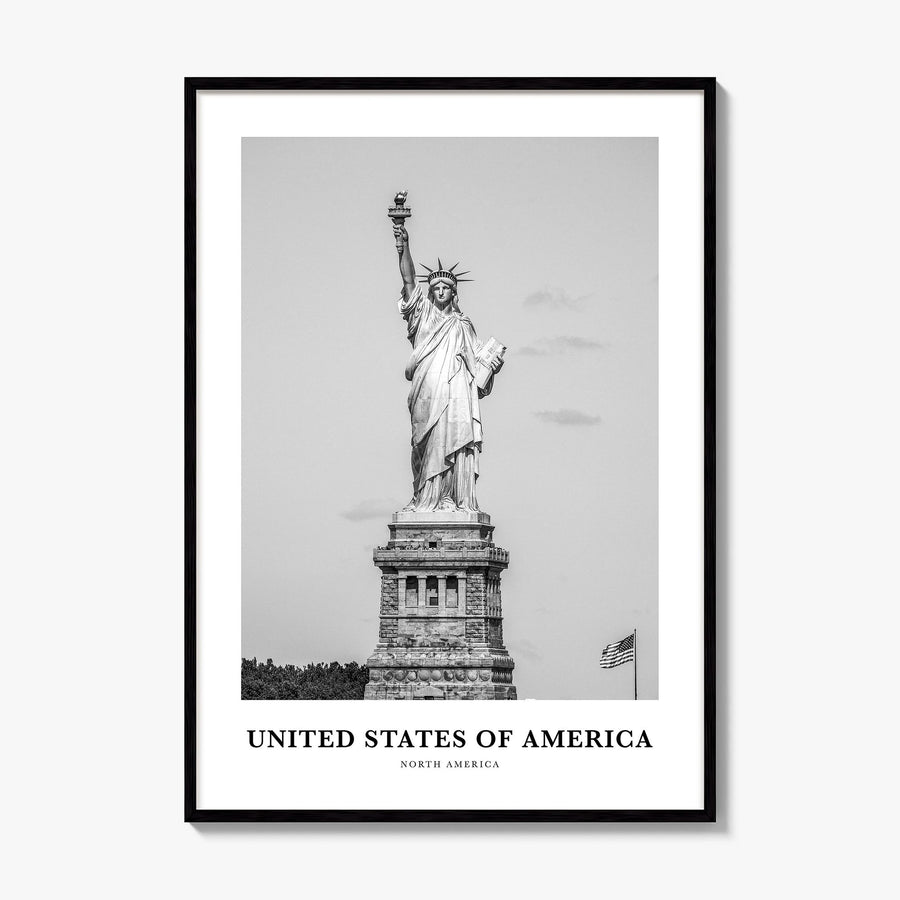United States of America Classic No 1 Poster, framed poster mockup