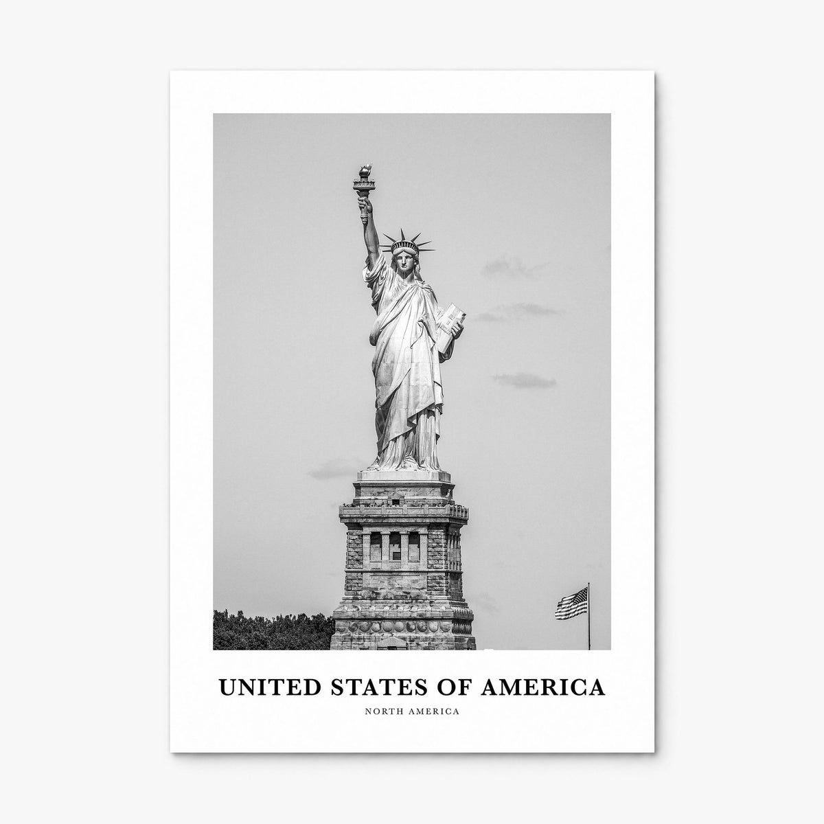 United States of America Classic No 1 Poster, print only (unframed)
