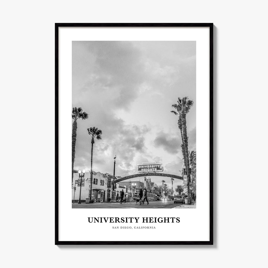 University Heights Classic Poster, framed poster mockup