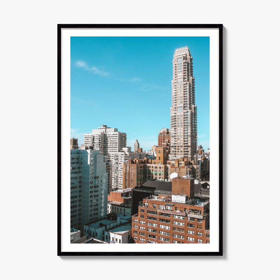 Upper East Side Photo No 2 Poster, framed poster mockup, white border