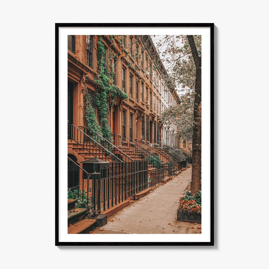 Upper East Side Photo No 1 Poster, framed poster mockup, white border