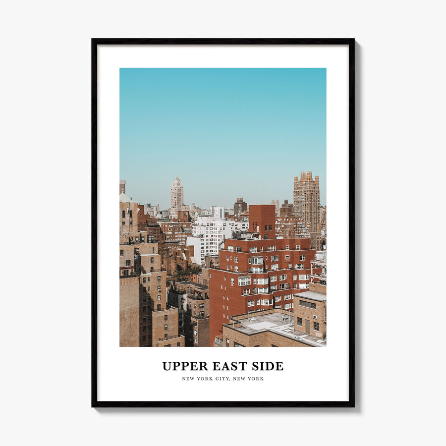 Upper East Side Classic Poster, framed poster mockup
