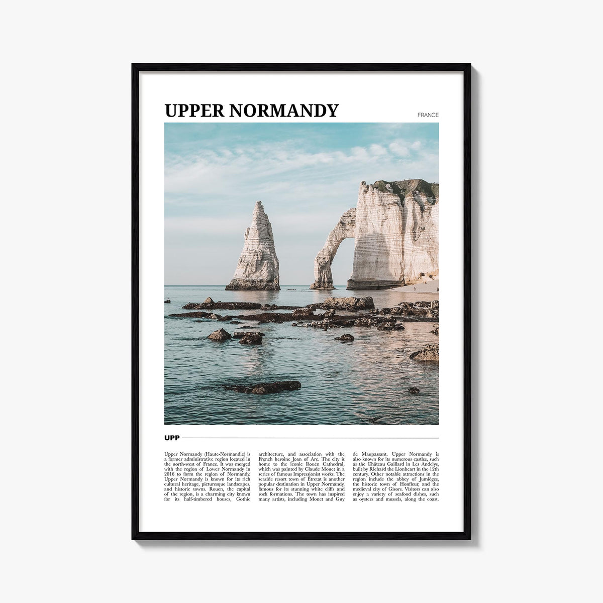 Upper Normandy Travel Poster