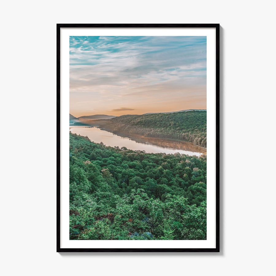 Upper Peninsula Photo Poster, framed poster mockup, white border