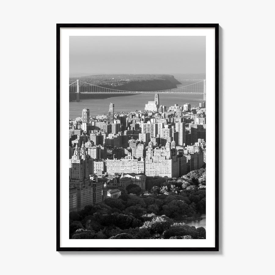 Upper West Side Photo No 1 Poster, framed poster mockup, white border