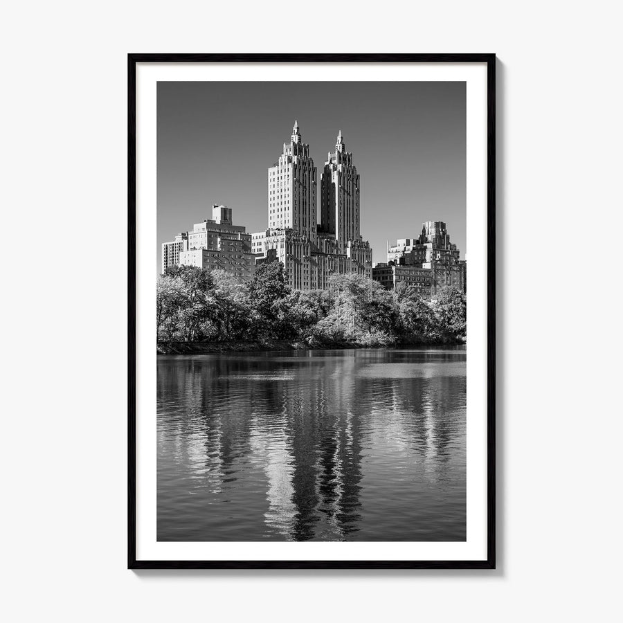 Upper West Side Photo No 2 Poster, framed poster mockup, white border