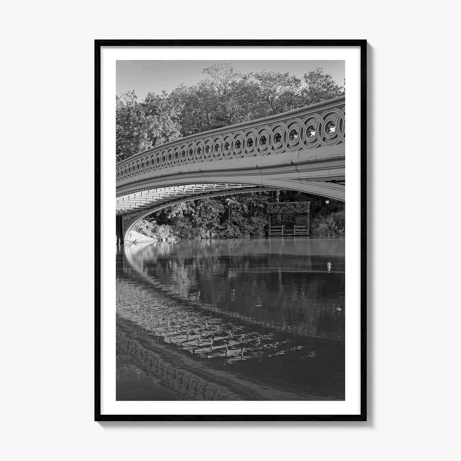 Upper West Side Photo No 3 Poster, framed poster mockup, white border