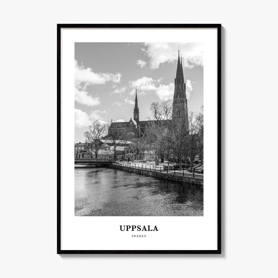 Uppsala Classic Poster, framed poster mockup