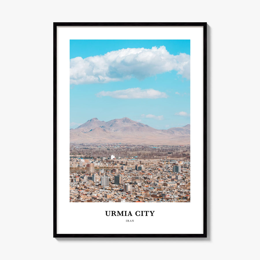 Urmia City Classic Poster, framed poster mockup