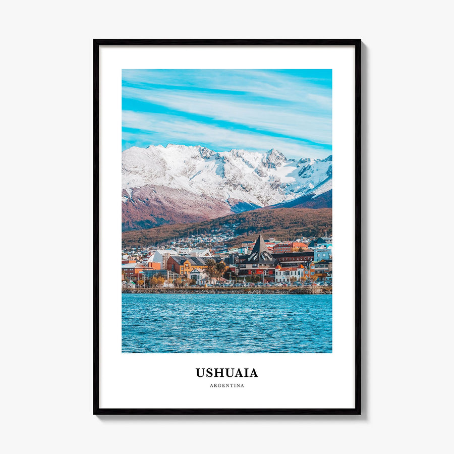 Ushuaia Classic Poster, framed poster mockup