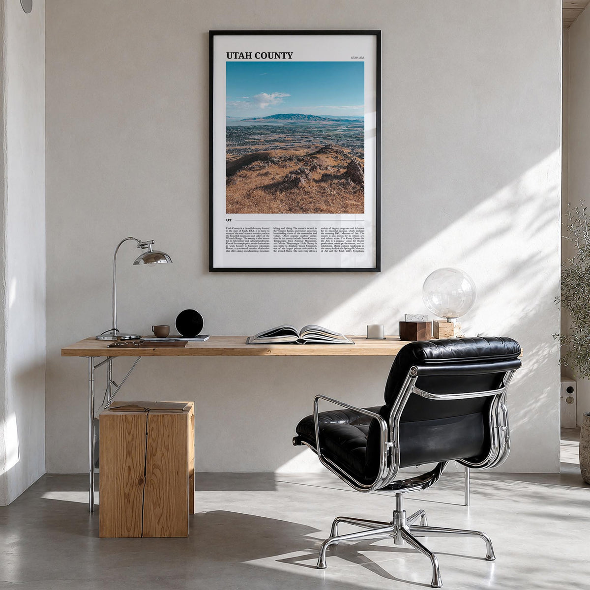 Utah County Travel Poster