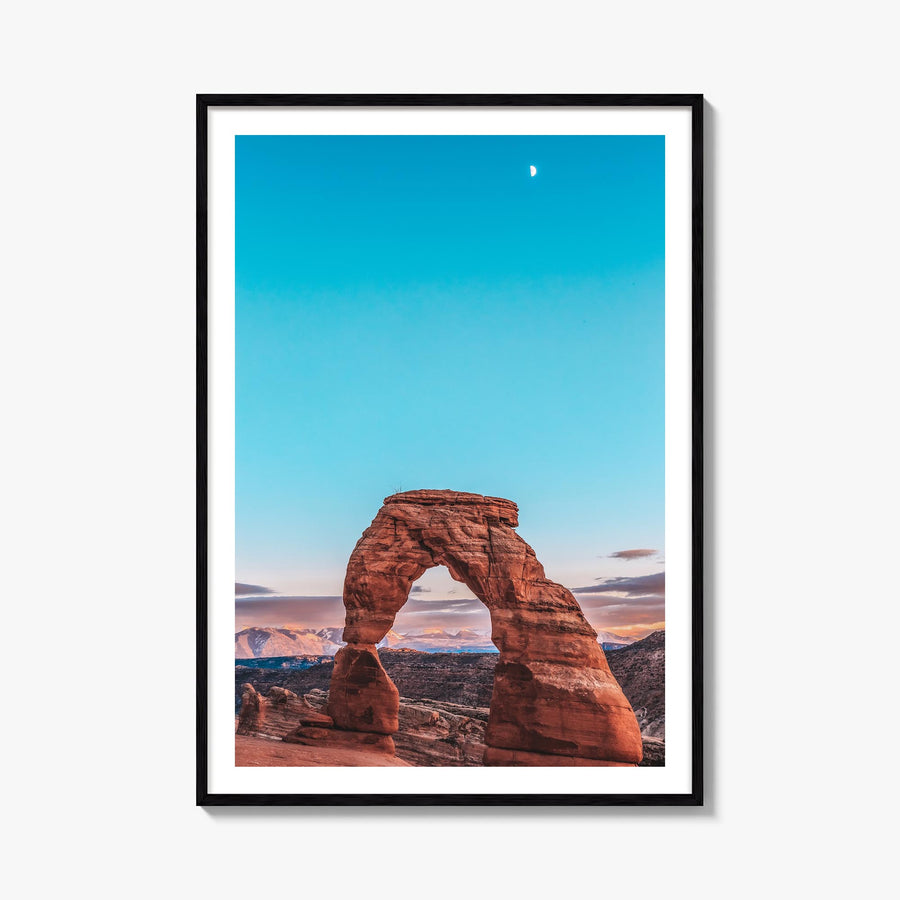 Utah no. 2 colorful photo poster of United States – vertical wall art, unframed print shown in interior mockup