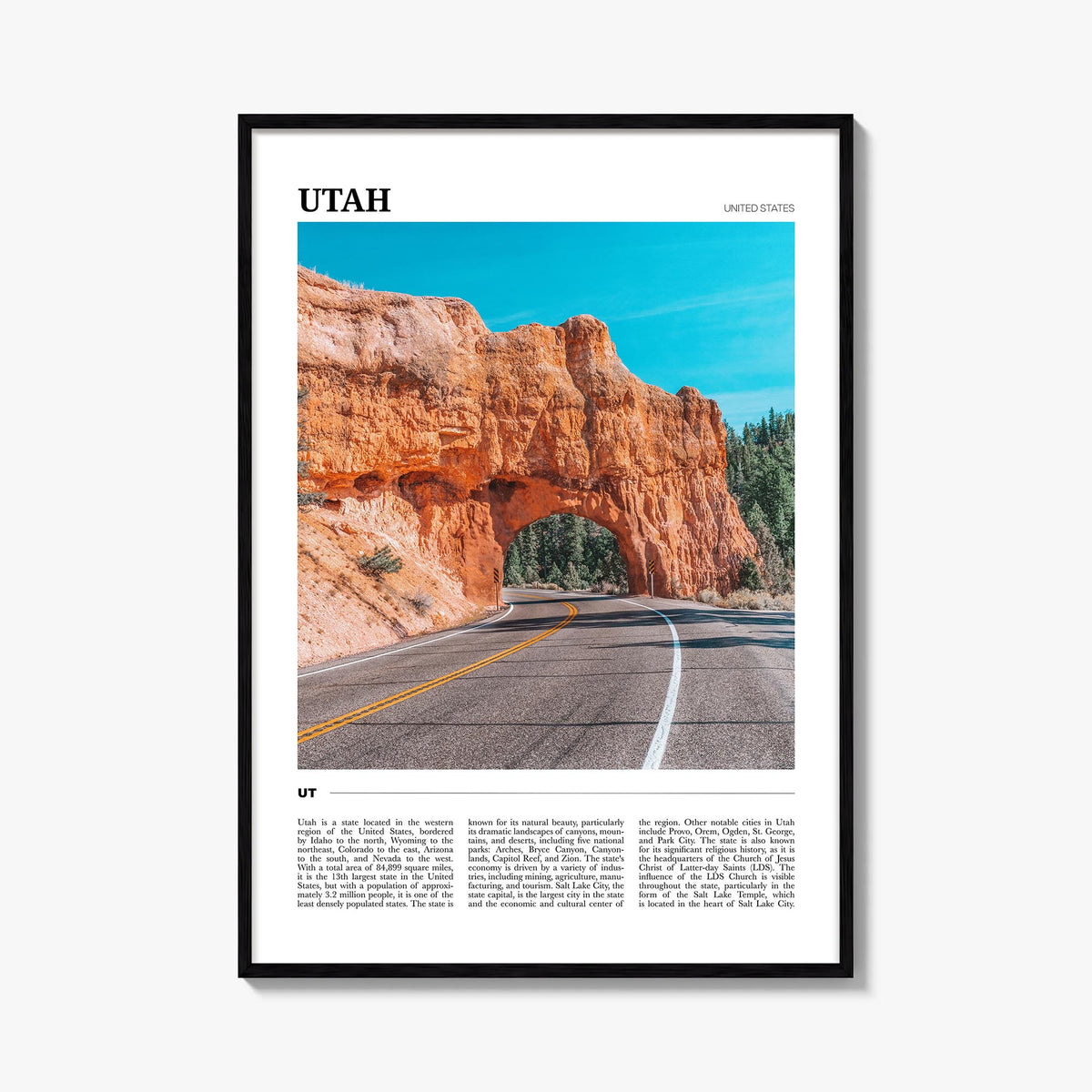 Utah Travel No 2 Poster