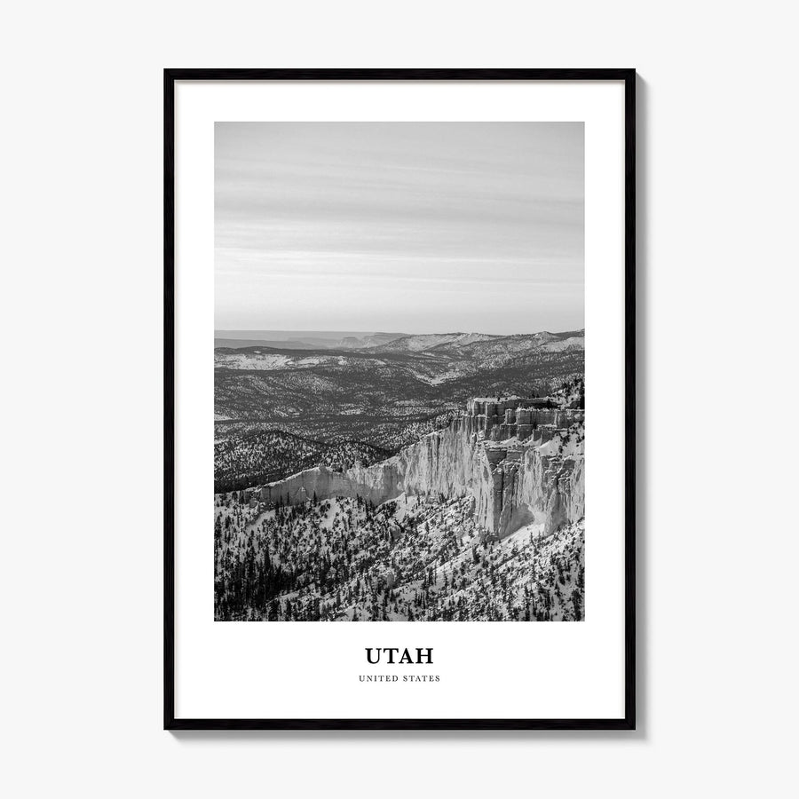 Utah Classic No 1 Poster, framed poster mockup