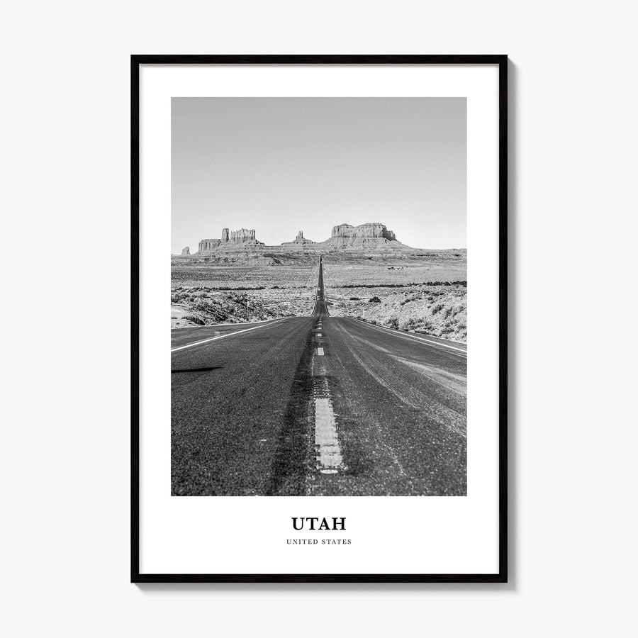 Utah Classic No 2 Poster, framed poster mockup