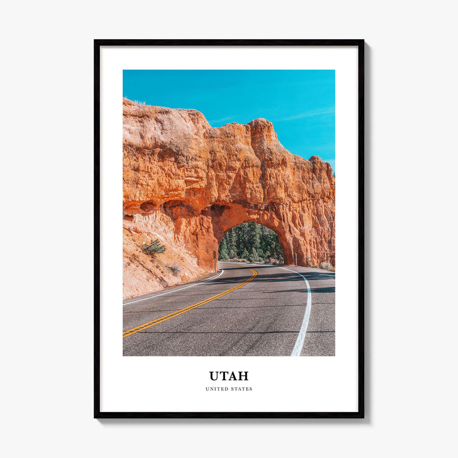 Utah Classic No 2 Poster, framed poster mockup
