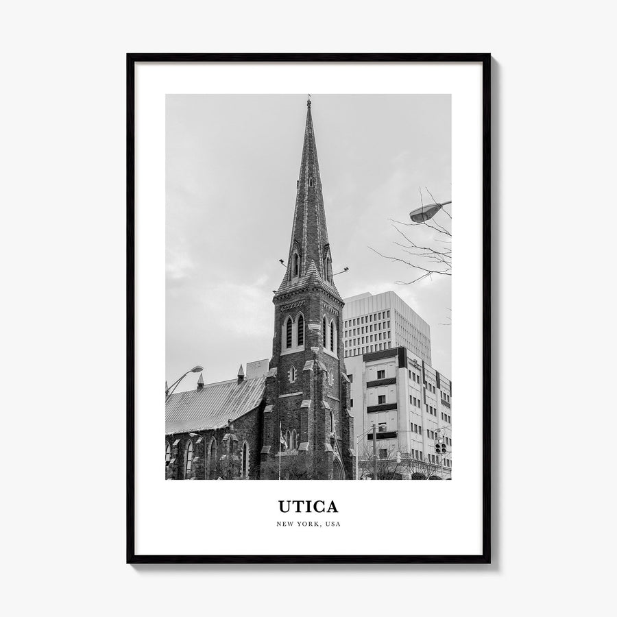 Utica Classic Poster, framed poster mockup