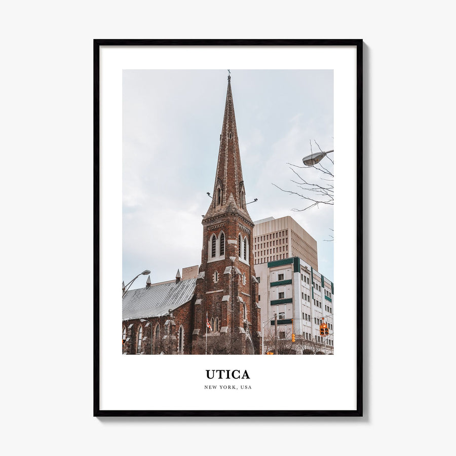 Utica Classic Poster, framed poster mockup