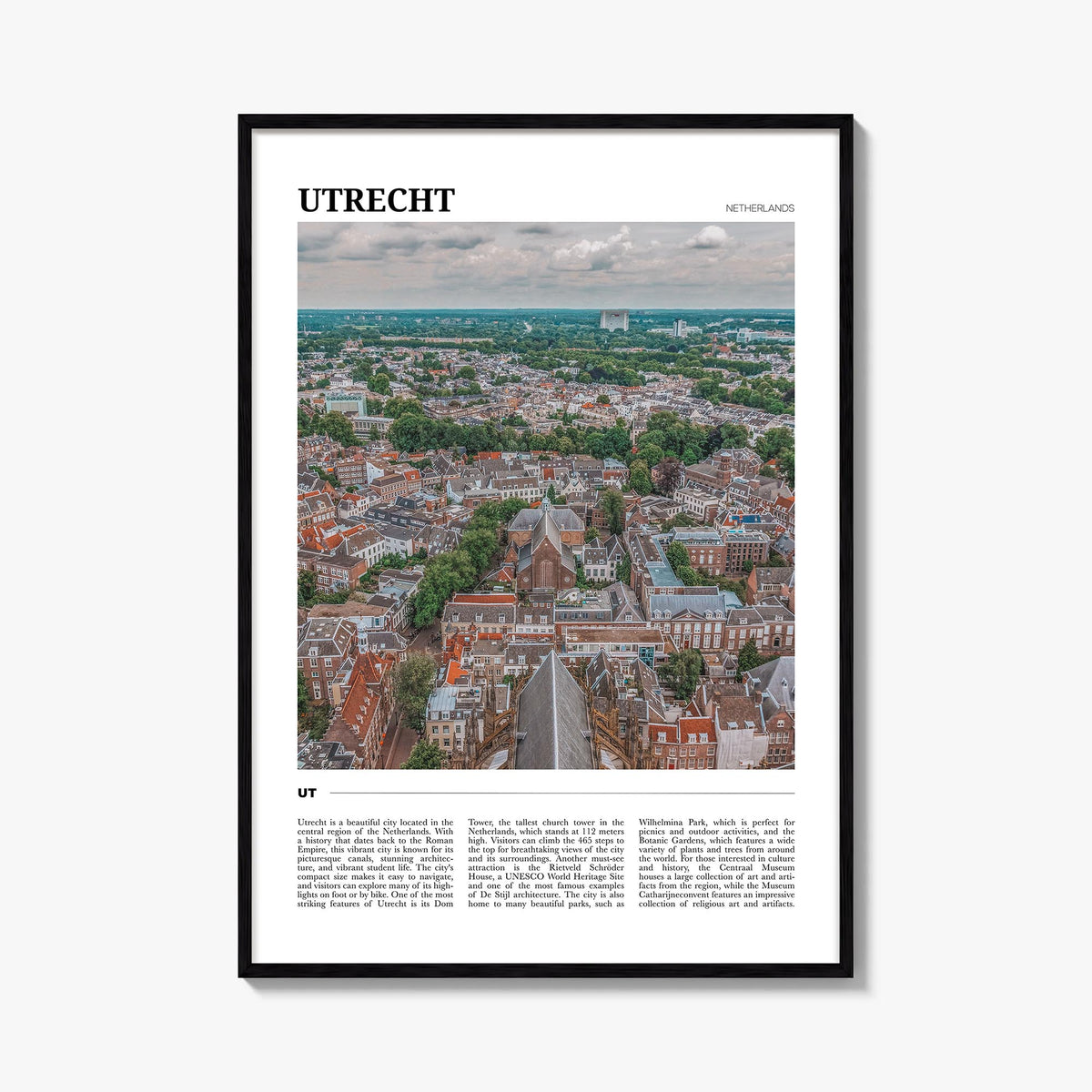 Utrecht Travel Poster