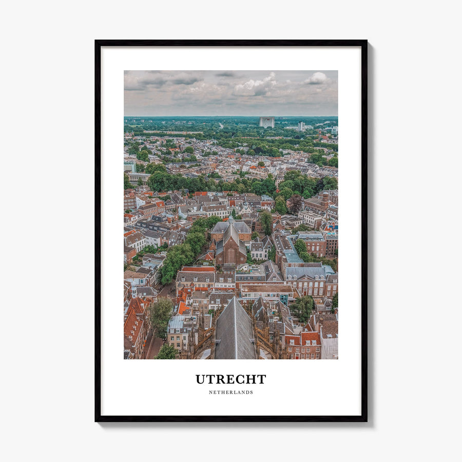 Utrecht Classic Poster, framed poster mockup