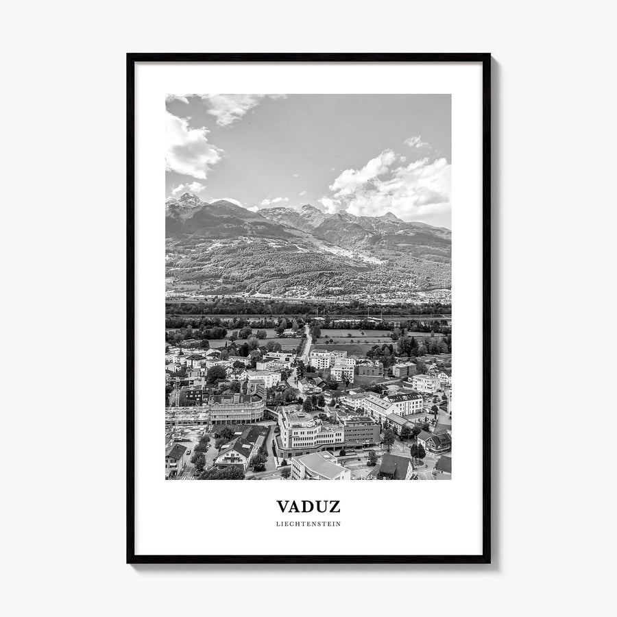 Vaduz Classic Poster, framed poster mockup