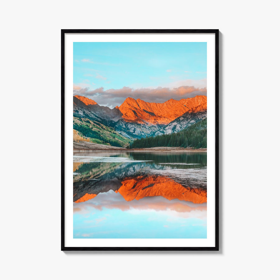 Vail no. 1 colorful photo poster of Colorado, USA – vertical wall art, unframed print shown in interior mockup