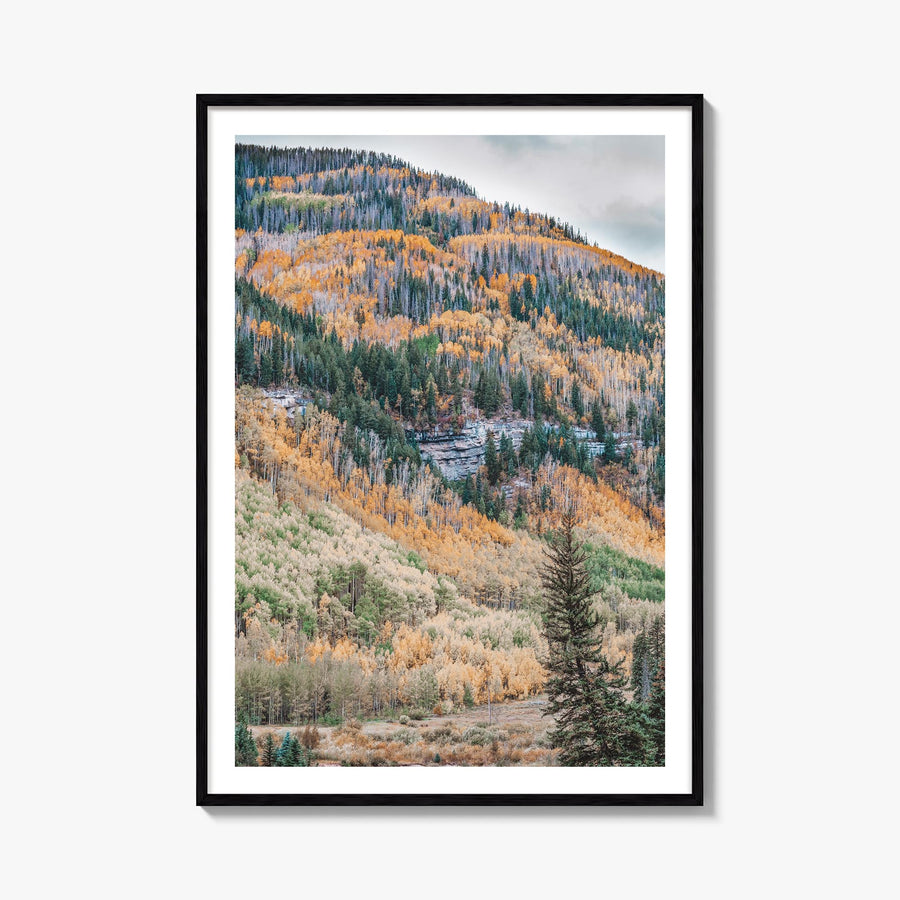 Vail no. 2 colorful photo poster of Colorado, USA – vertical wall art, unframed print shown in interior mockup