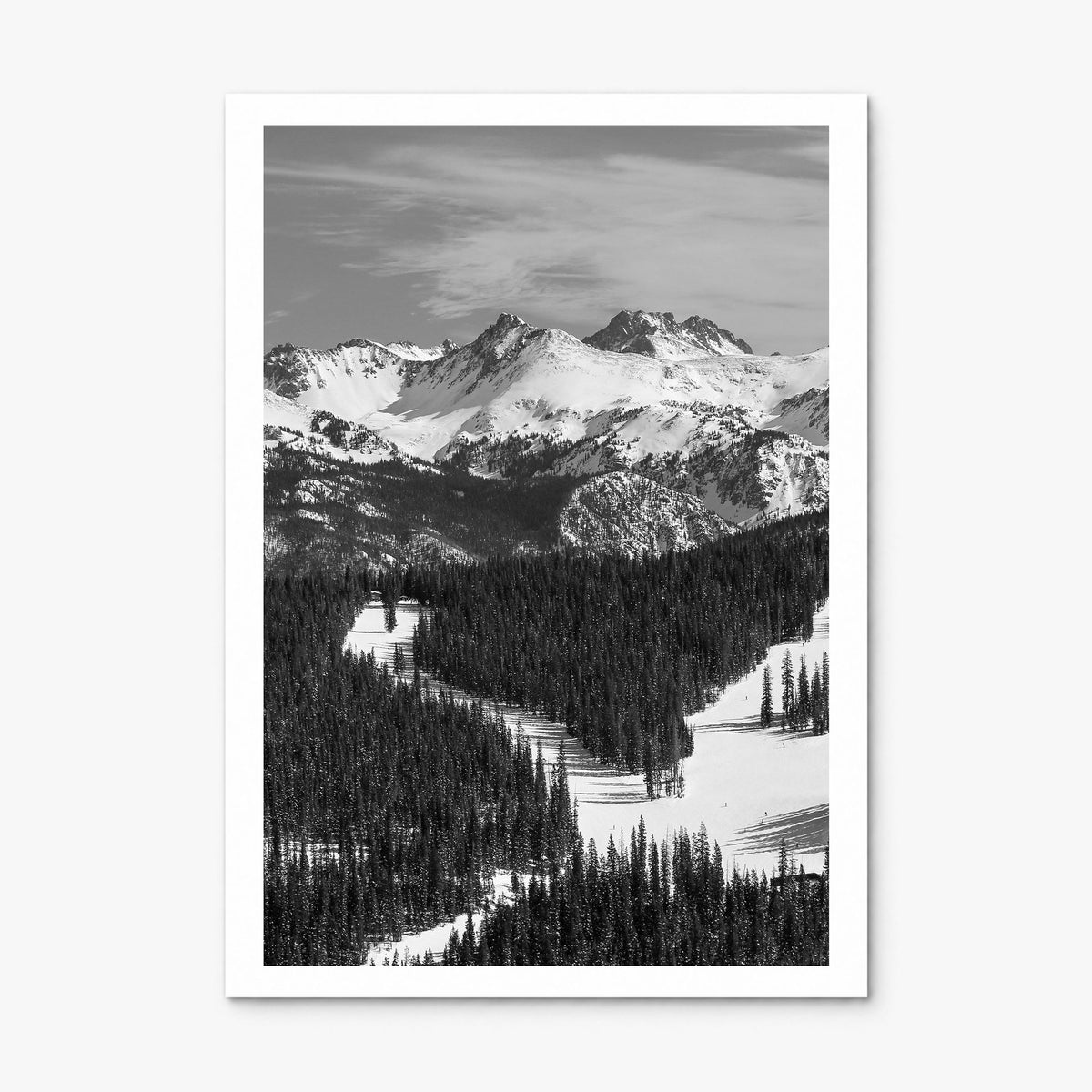 Vail Photo Poster, print only (unframed), white border