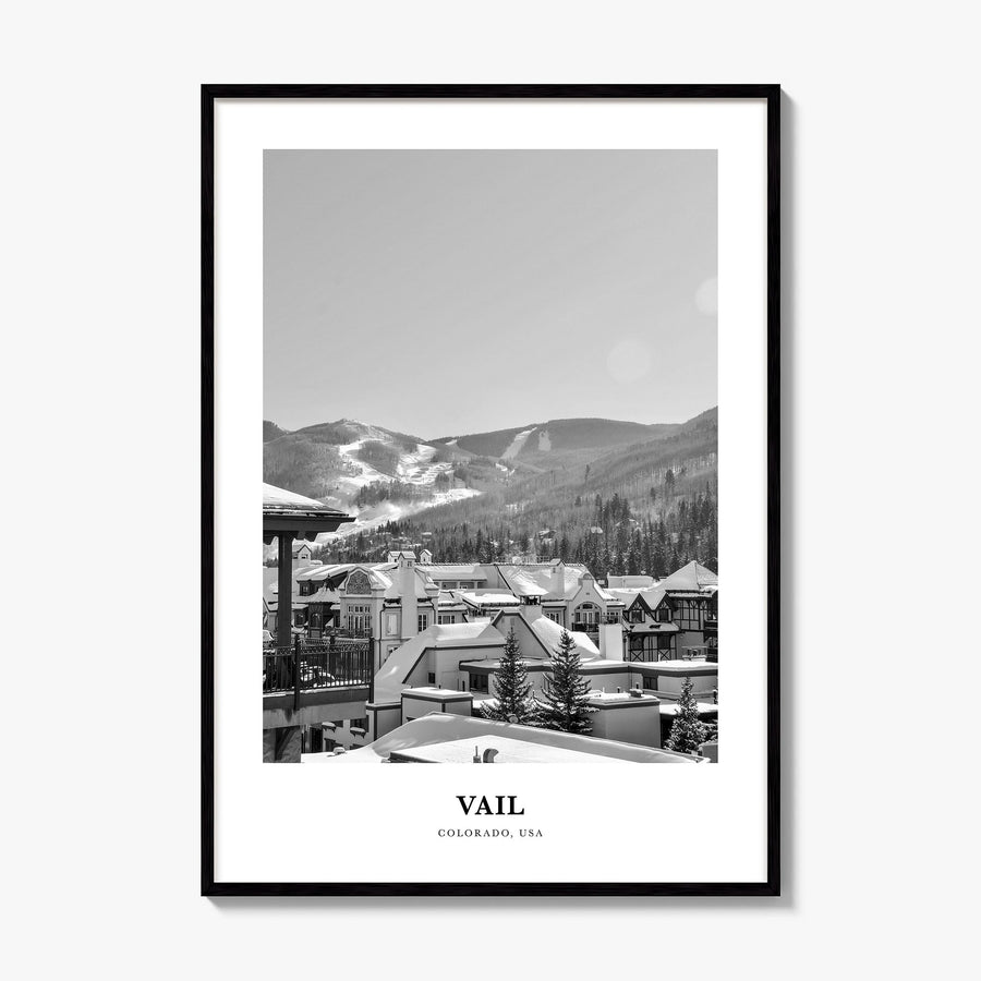 Vail Classic Poster, framed poster mockup