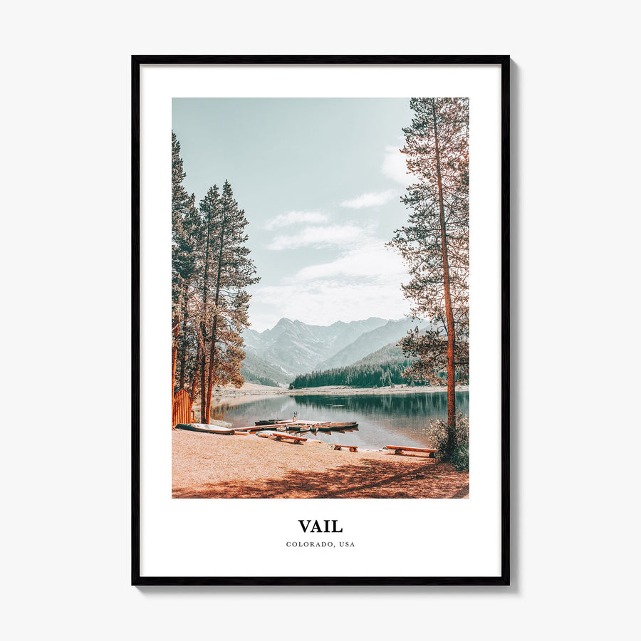 Vail Classic Poster, framed poster mockup