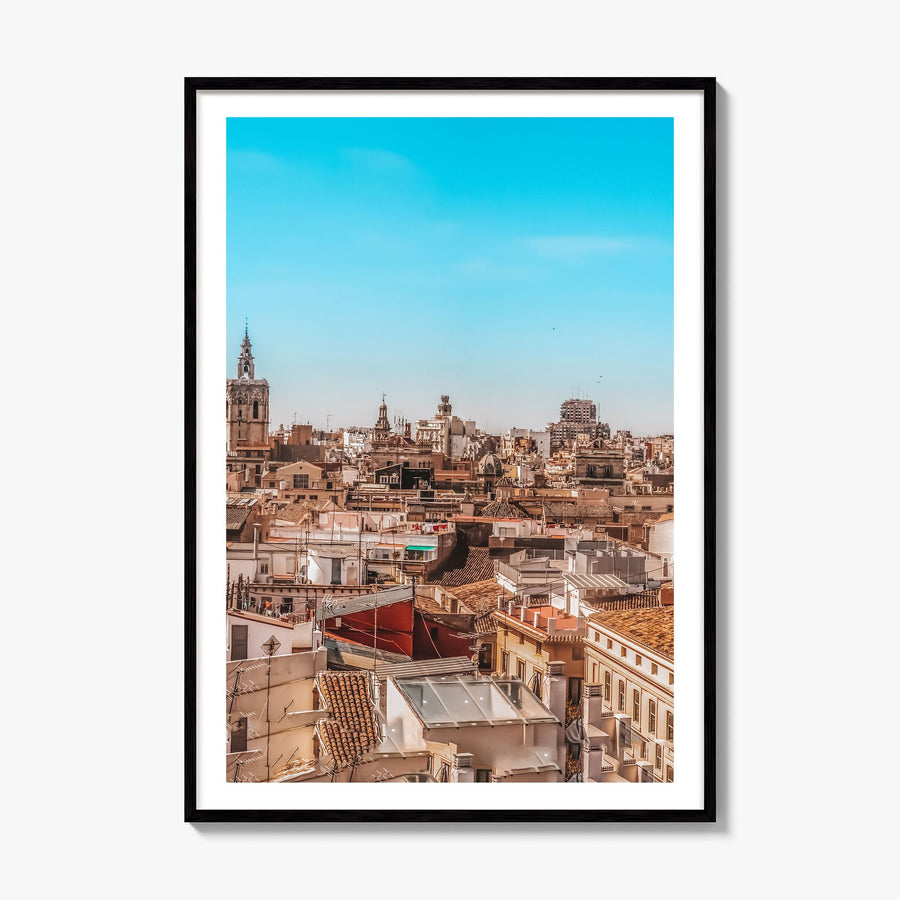 Valencia Photo Poster, framed poster mockup, white border