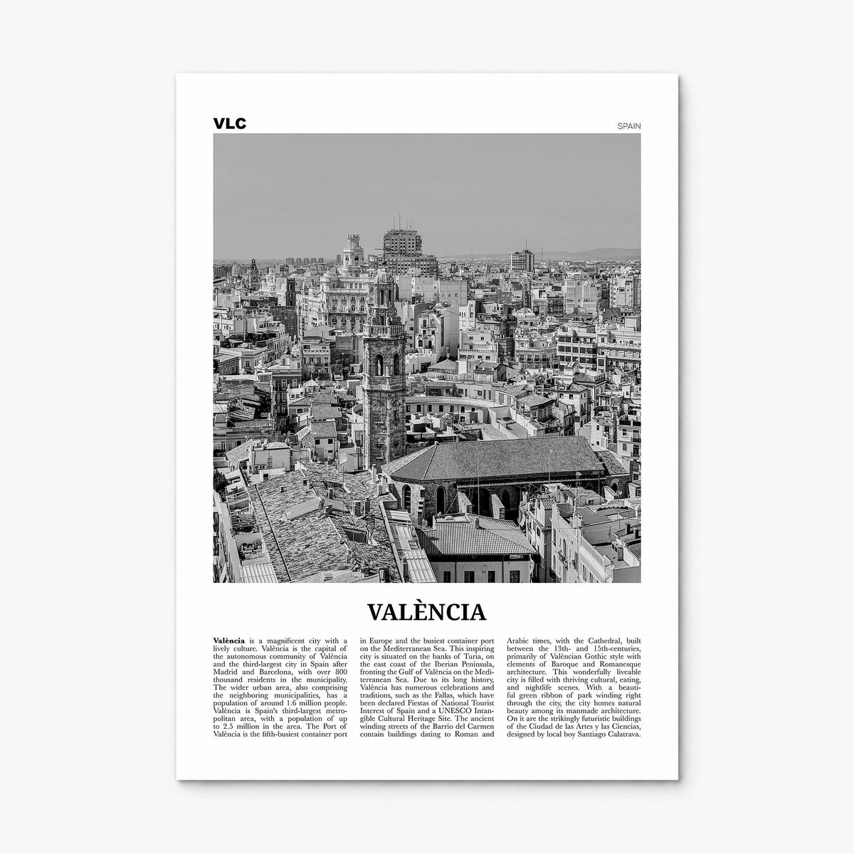 Valencia Newspaper No 2 Poster, print only (unframed)