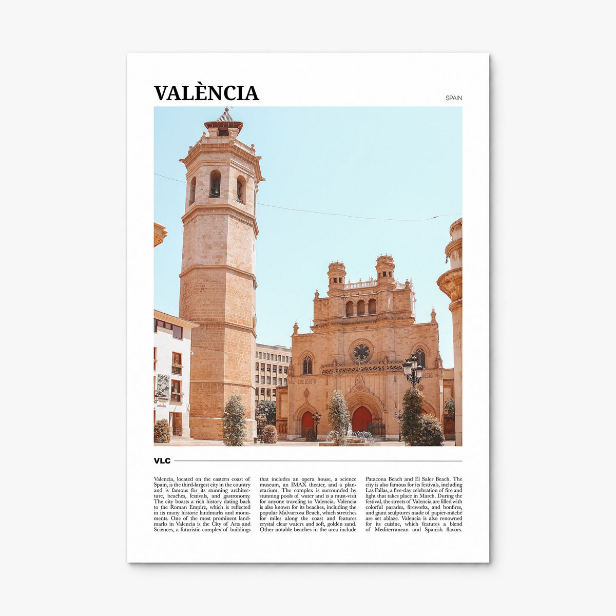 Valencia Travel No 1 Poster, print only (unframed)