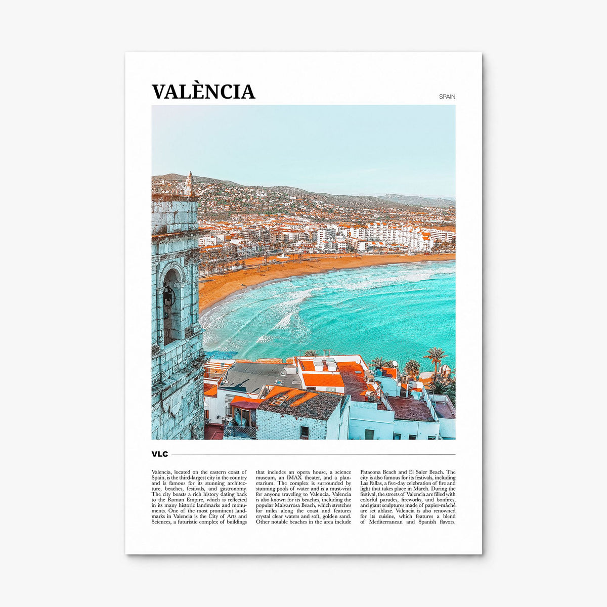 Valencia Travel No 2 Poster, print only (unframed)